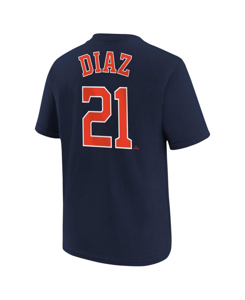 Big Boys Yainer Diaz Navy Houston Astros Name and Number T-shirt