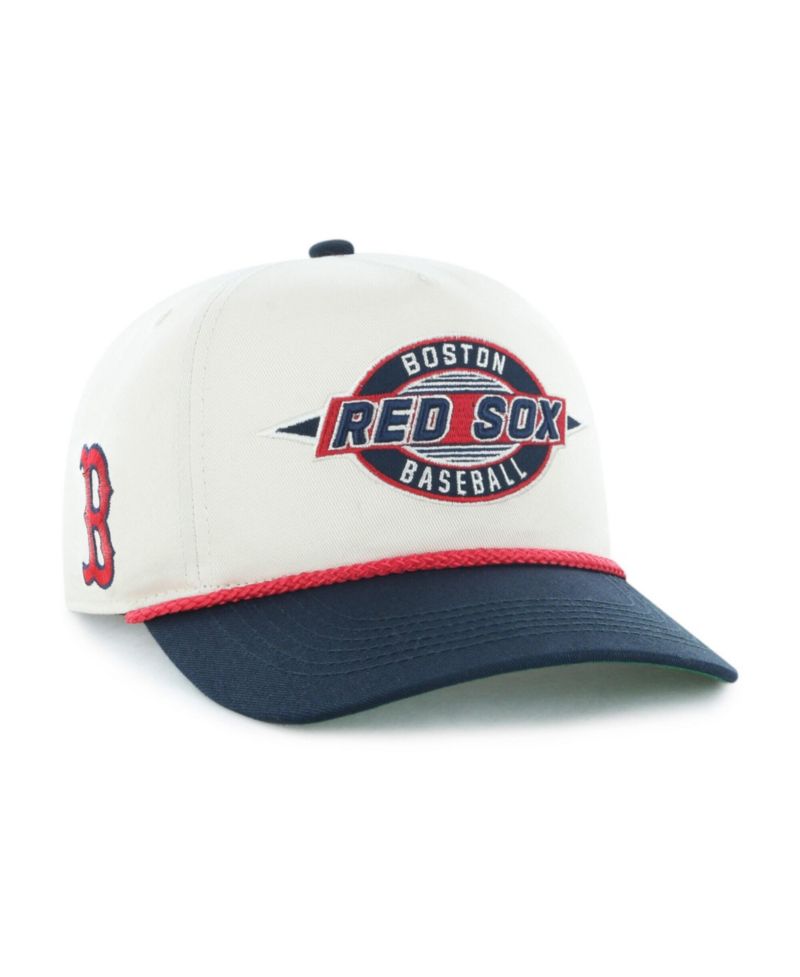 Men's Natural/Navy Boston Red Sox Frame Out Hitch Adjustable Hat