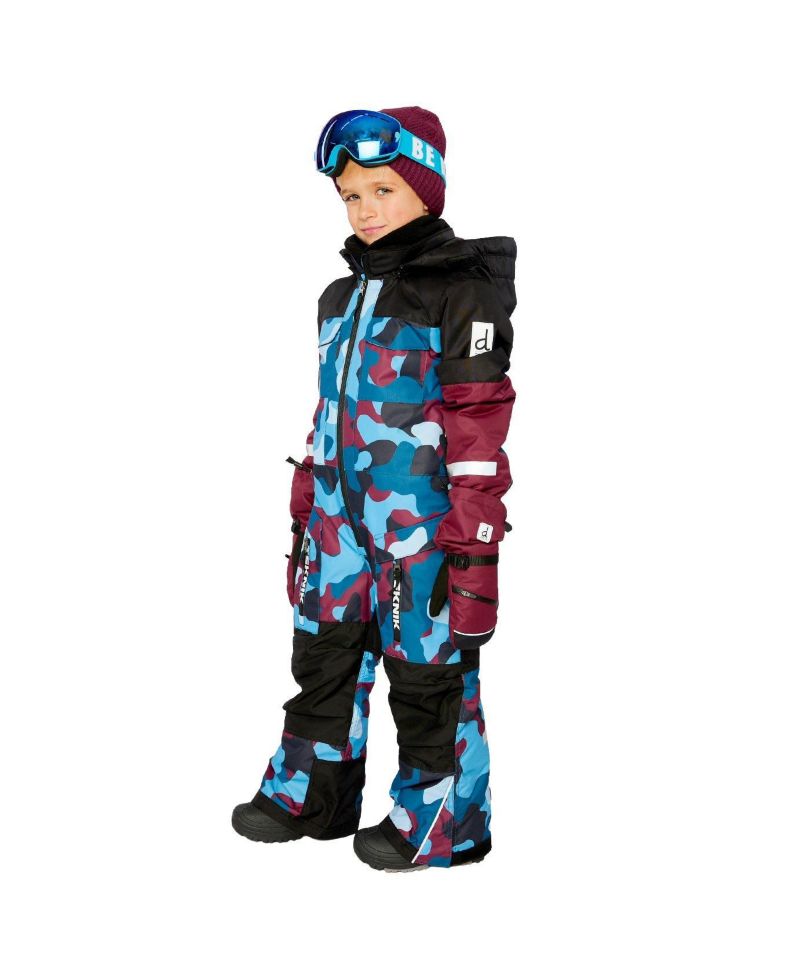 Little and Big Boy ( 6TO 14 ) One Piece Teknik Snowsuit