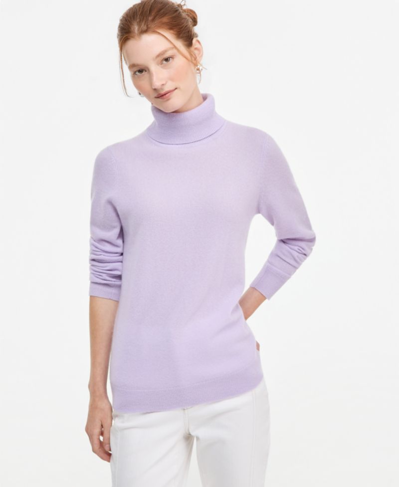 Petite Cashmere Turtleneck Sweater