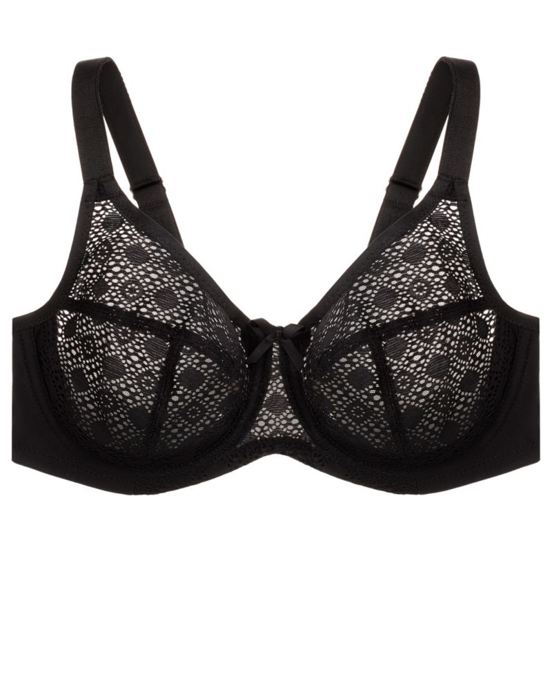 Plus Size Full Figure Wonderwire Lace Comfort Bra 9855
