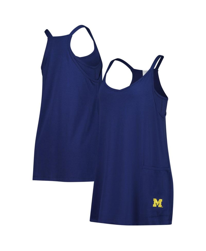 Women's Navy Michigan Wolverines Active Pocketed Skort Dress