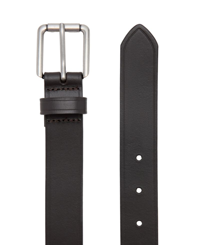 Men's Square Buckle Leather Belt