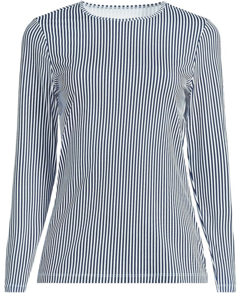 Women's Long Sleeve Crewneck Garden Tee - Sunshade UPF 50 Quick Dry