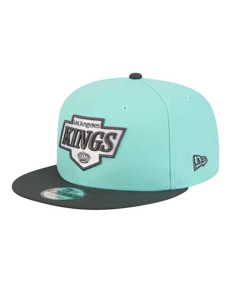 Men's Turquoise/Charcoal Los Angeles Kings Two-Tone Color Pack 9FIFTY Snapback Hat