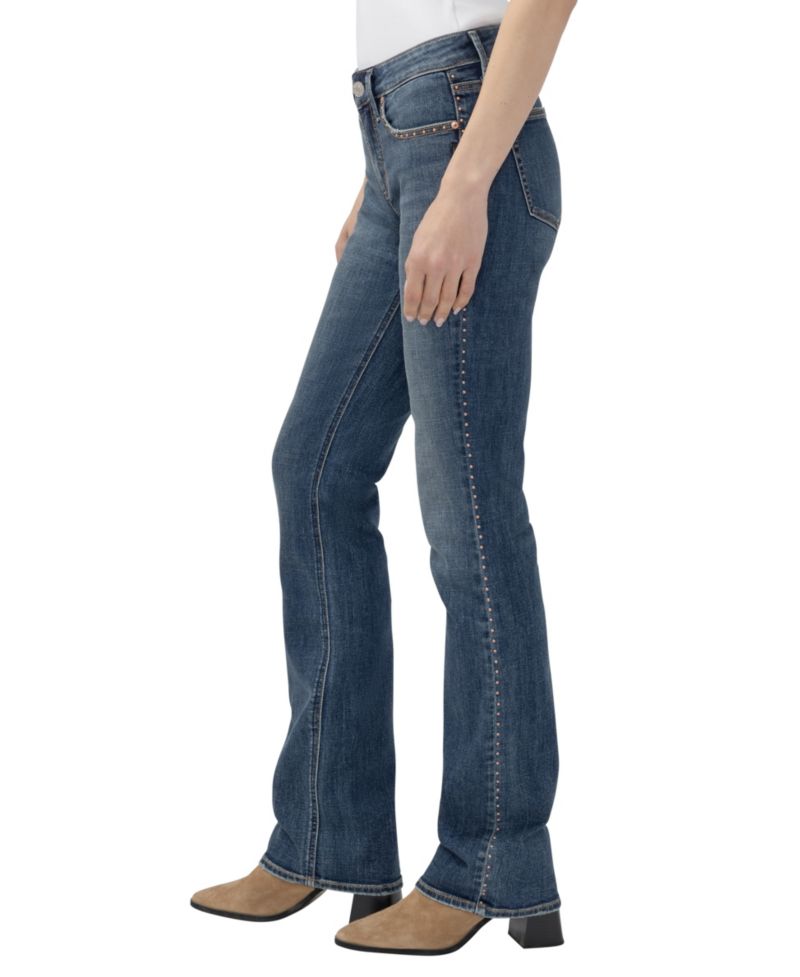 Women's Suki Slim Boot Mid-Rise Studded Jeans
