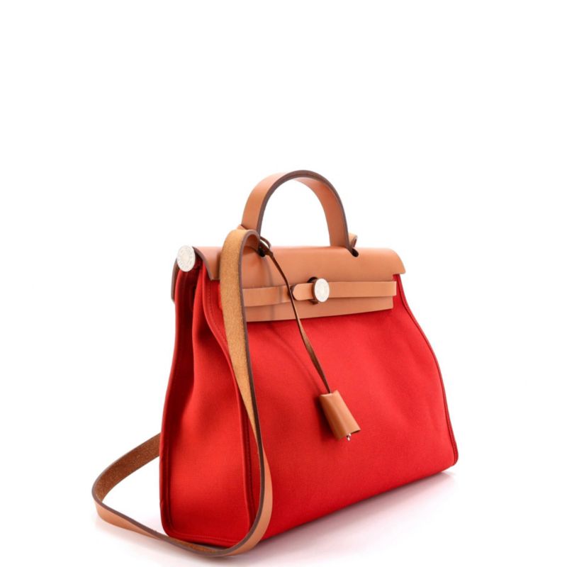 31 Herbag Zip Leather and Toile