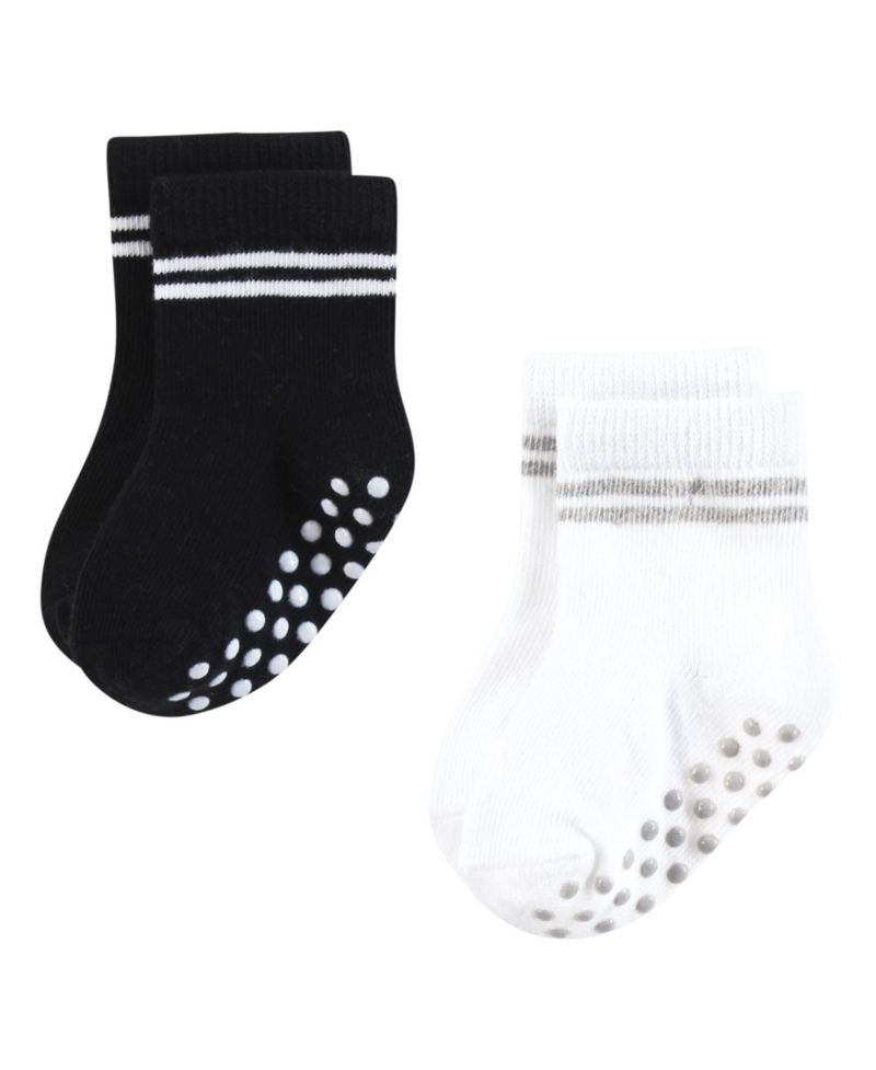 Baby Boys Hudson Cozy Cotton-Rich Newborn Terry Crew Socks
