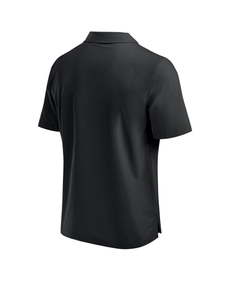 Men's Black Las Vegas Raiders Front Office Button-Up T-Shirt
