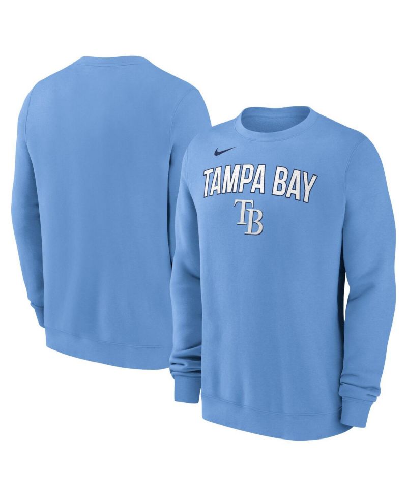 Men's Light Blue Tampa Bay Rays Pullover Sweatshirt