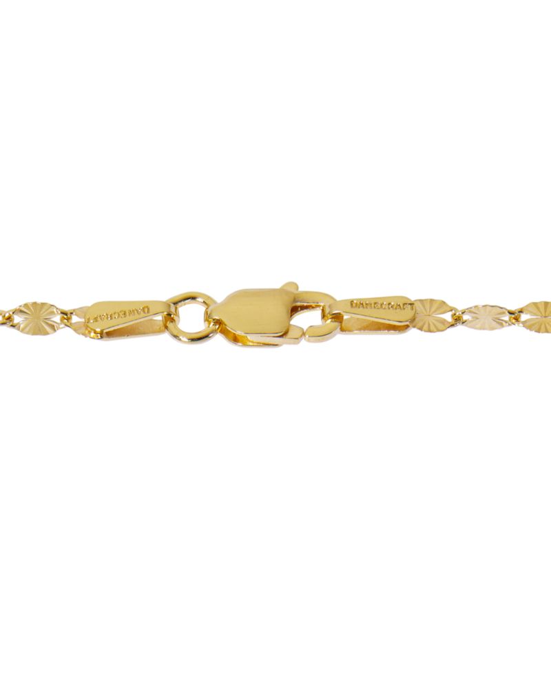 Textured Disc Ankle Bracelet