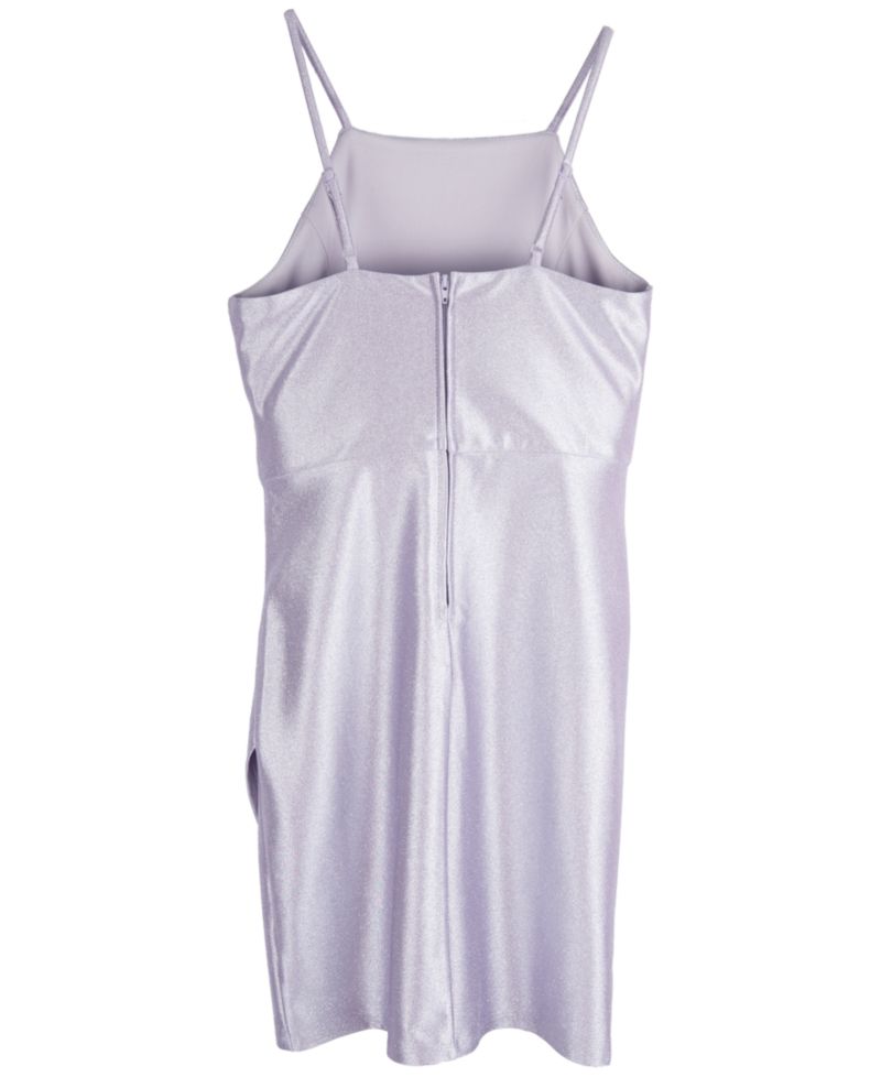 Girls' 7-16 Sleeveless Glitter Knit Dress