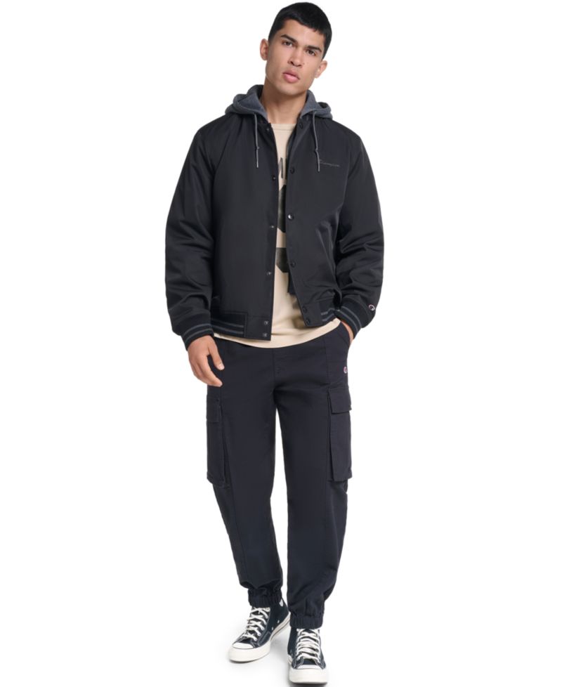 Men's Hooded Varsity Jacket