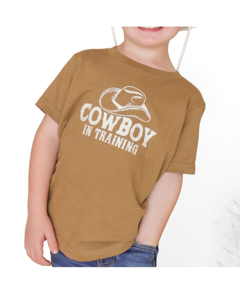 Little Boys Cowboy In Training Western Short Sleeve T-Shirt