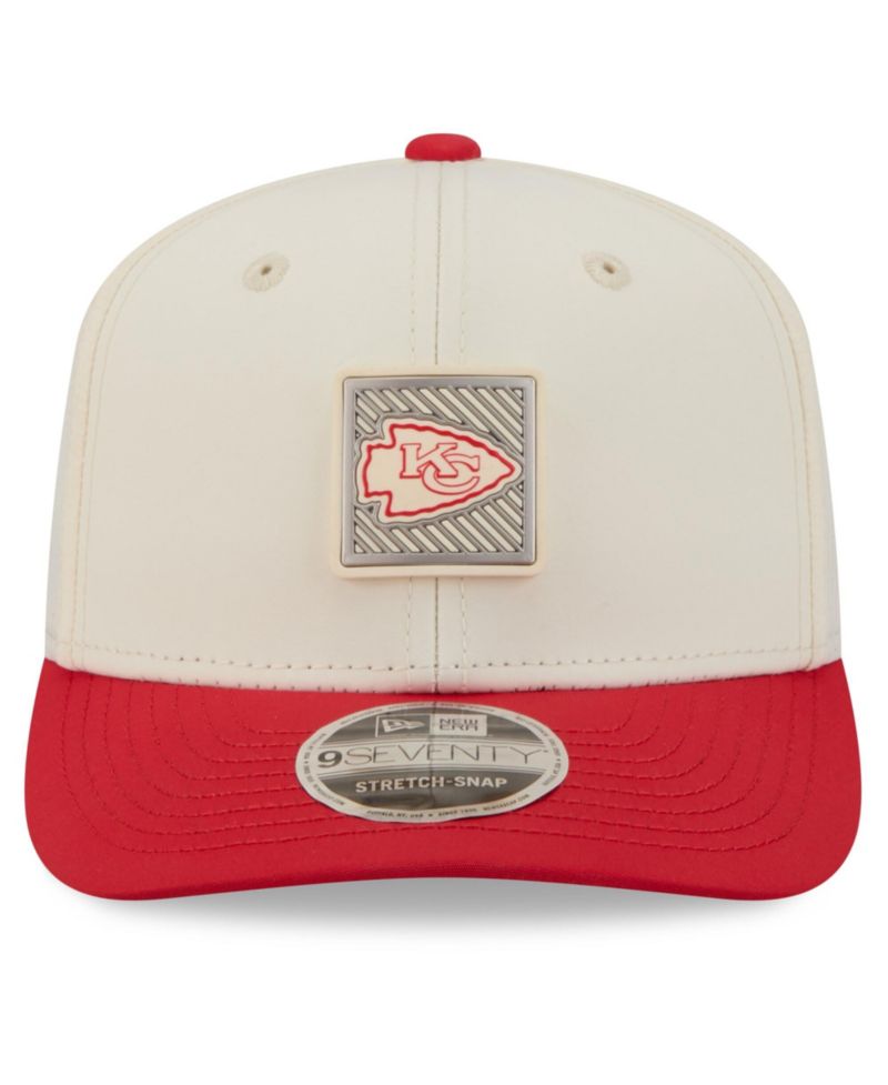 Men's Cream/Red Kansas City Chiefs 2026 NFL Training Camp 9SEVENTY Adjustable Hat