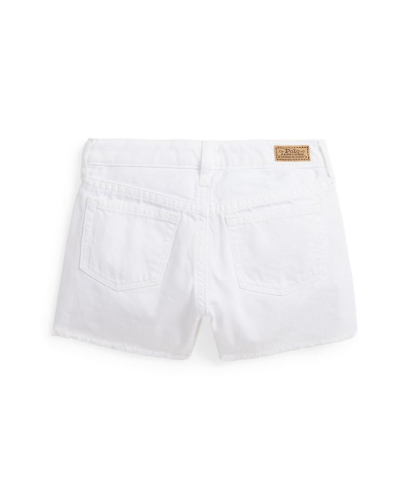 Girls' 2T-6X Frayed Denim Shorts