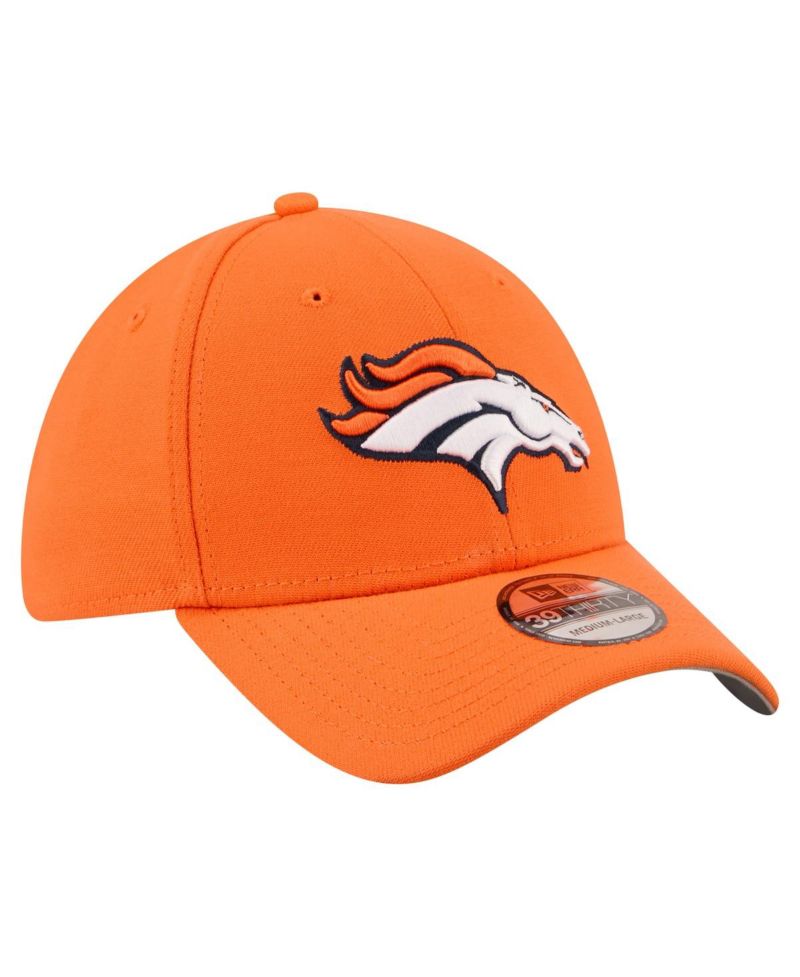 Men's Orange Denver Broncos Core Team 39THIRTY Flex Hat