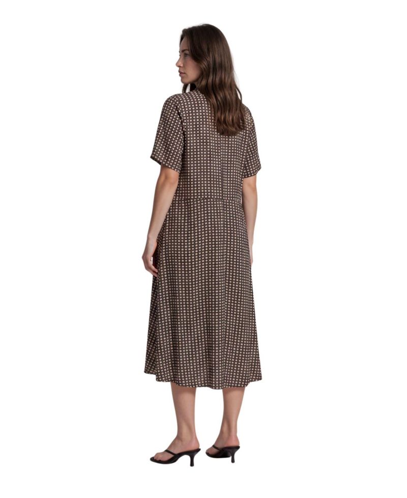 Women's MaNaterinna Short-Sleeve Collared A-Line Midi Dress