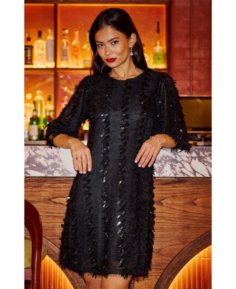 Women's Hanging Sequin Tunic Dress