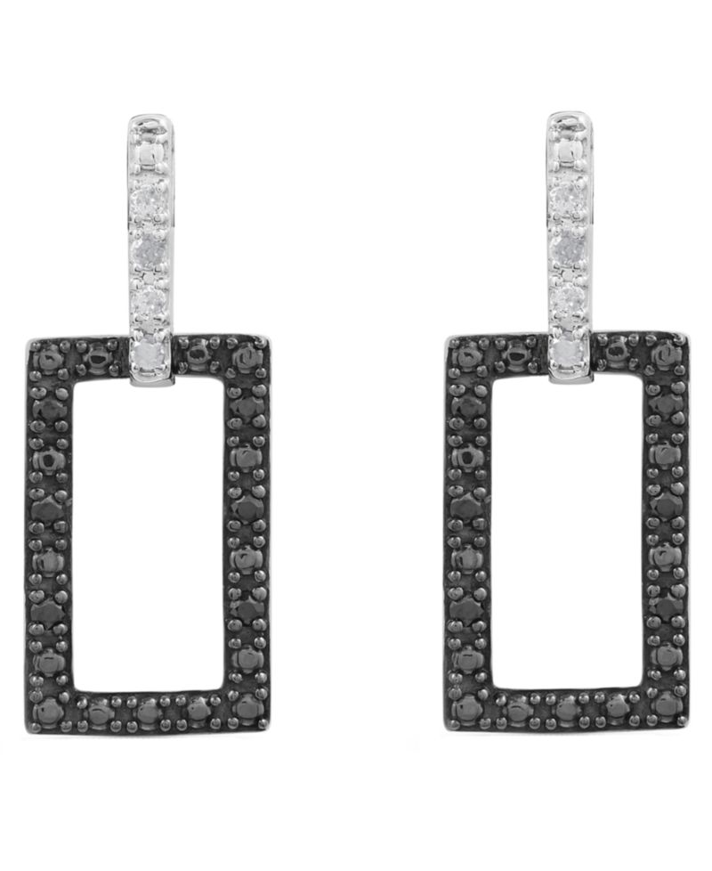 Diamond Post Back Earrings (1/6 ct. t.w.) in Sterling Silver