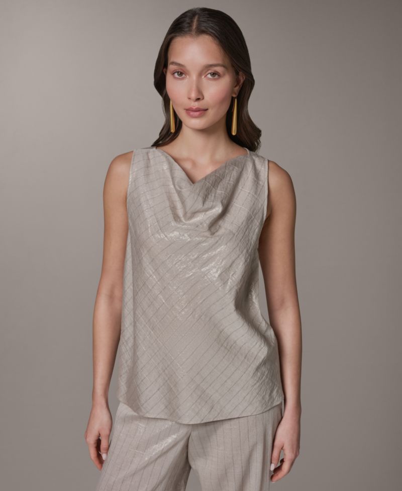 Women's Sleeveless Cowl Neck Top