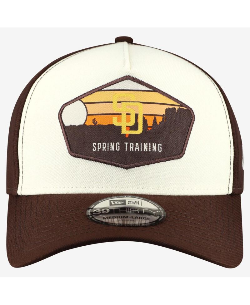 Men's Stone San Diego Padres 2026 Spring Training Fan Pack Gradient 39THIRTY Flex Hat