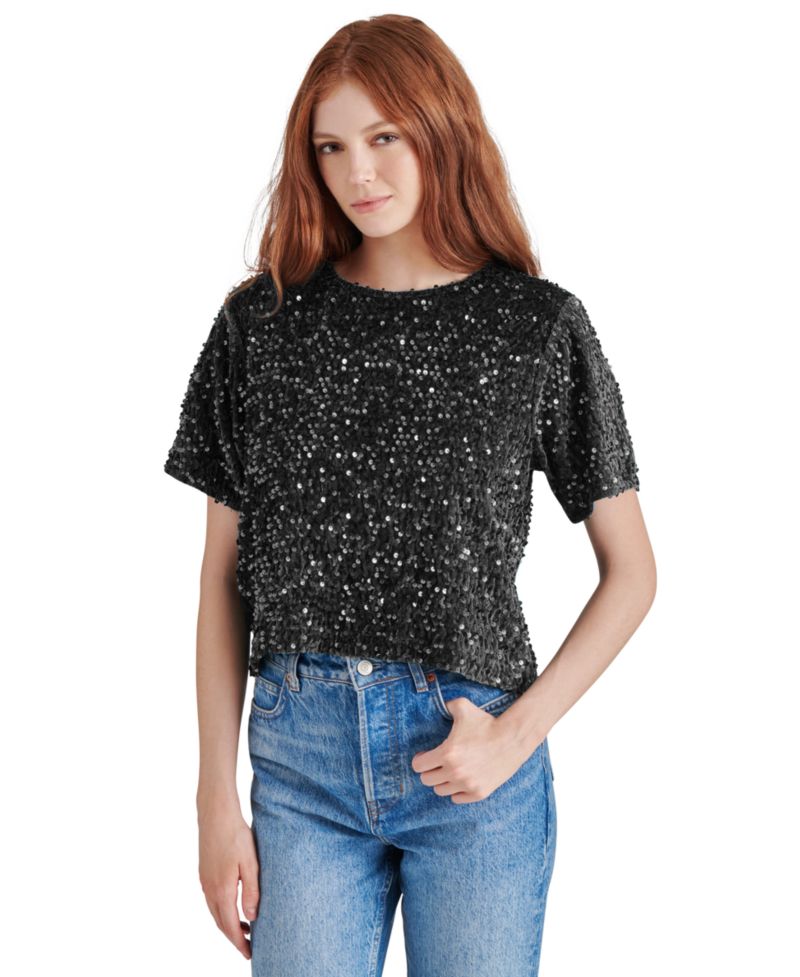 Women's Cressa Sequined Velvet Top