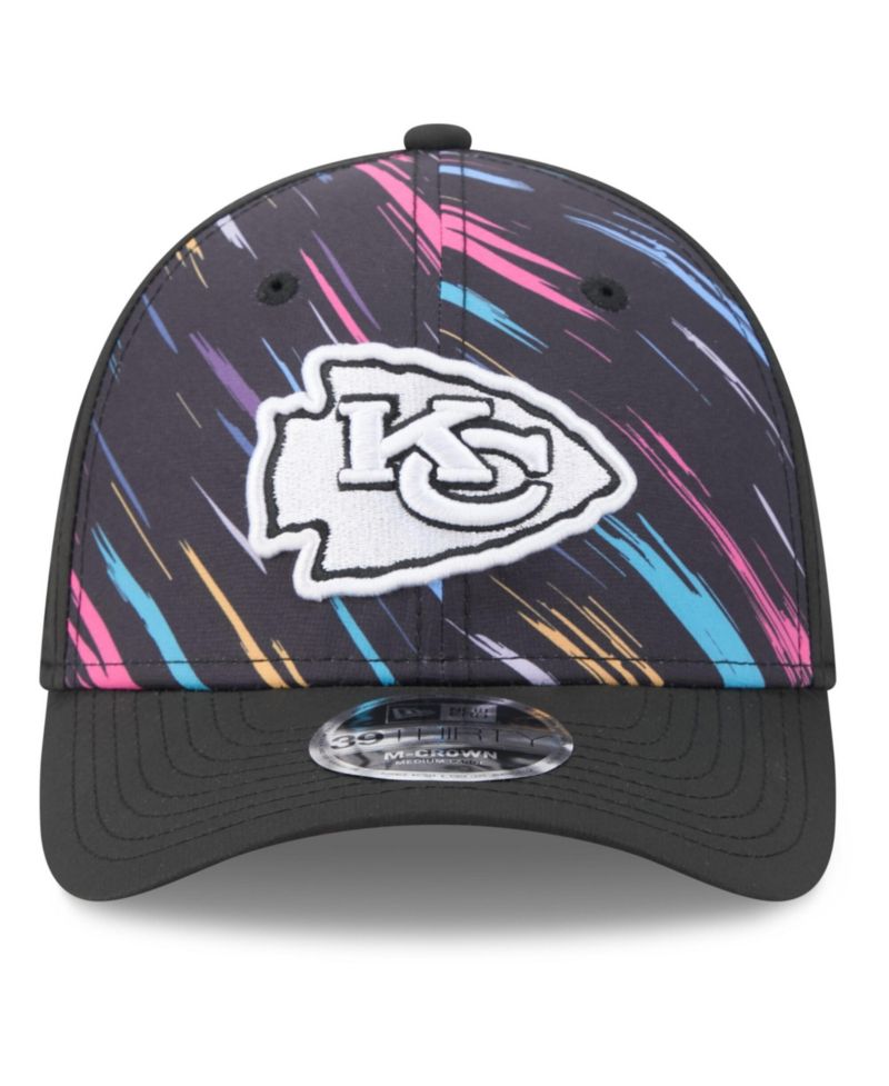 Men's Black Kansas City Chiefs 2026 NFL Cruical Catch 39THIRTY M-Crown Stretch Hat