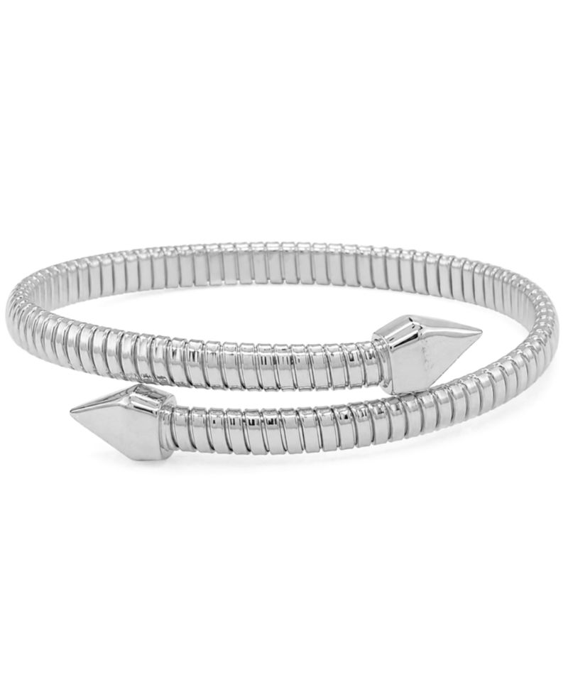 Cubic Zirconia Flexible Stretch Bypass Bracelet