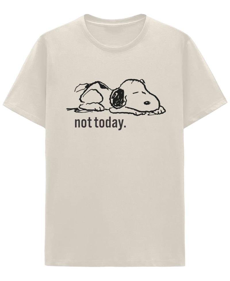 Men's Snoopy Not Today Crewneck T-Shirt