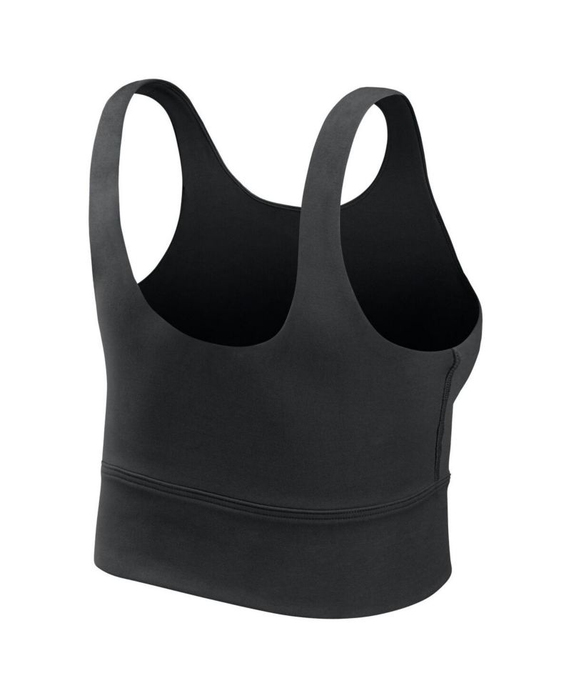 Women's Black Iowa Hawkeyes Performance Longline Sports Bra