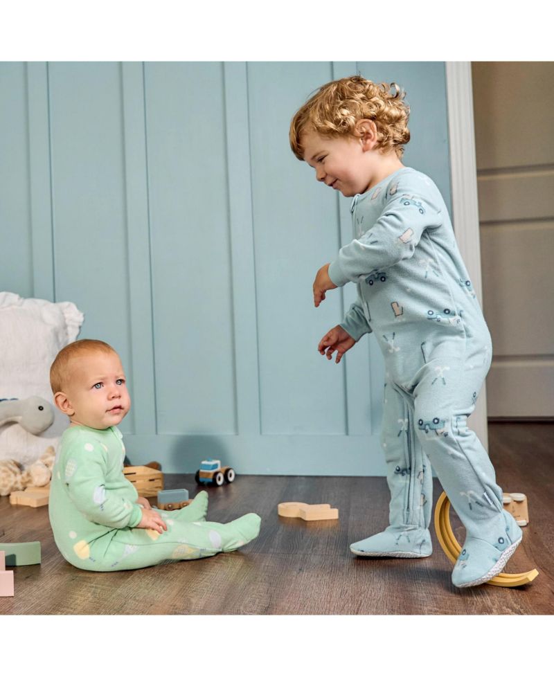 Baby -Pack Footless Fleece Pajamas