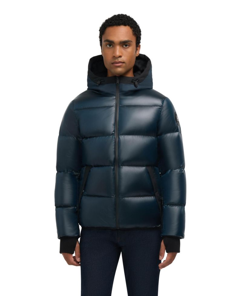 Men’s Rikuto Boxy Channel Quilted Puffer with Fixed Hood