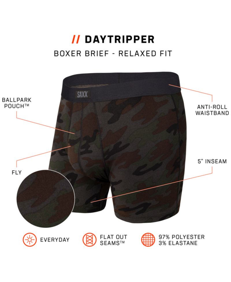 Men's Daytripper Moisture-Wicking Printed Boxer Briefs