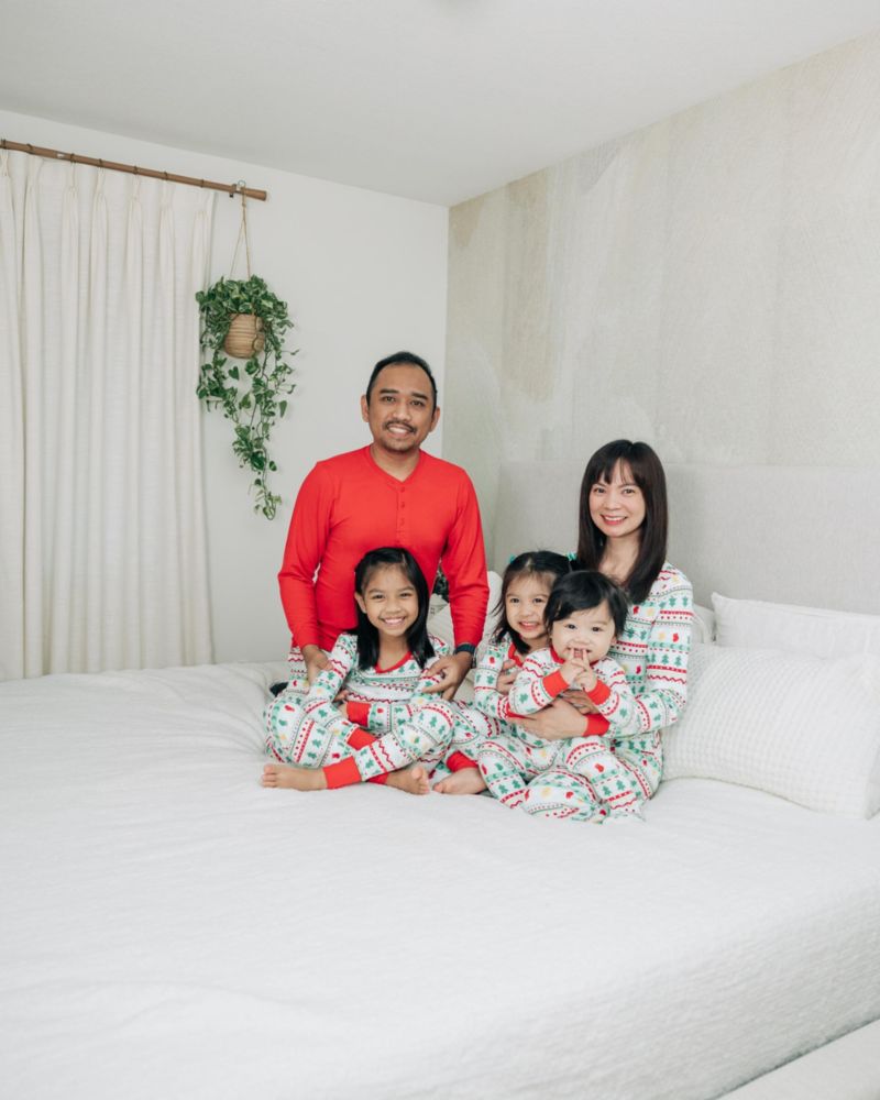 Holiday Family Pajamas Little and Big Kid Neutral Two Piece Pajamas