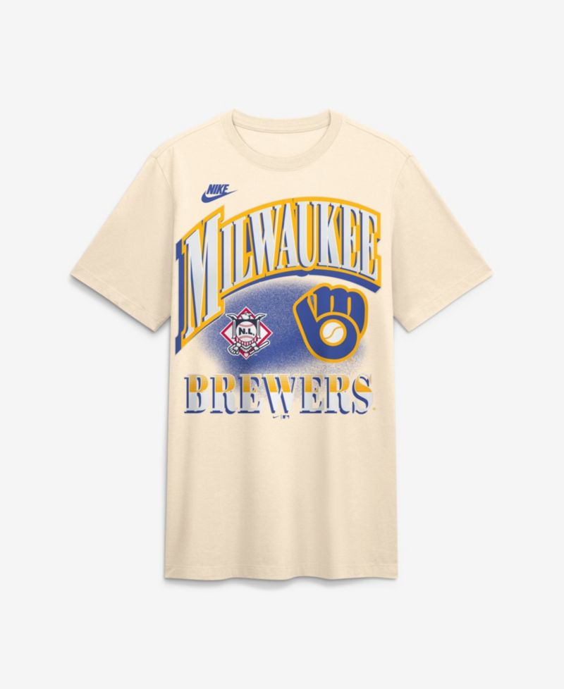 Men's Milwaukee Brewers Vintage Tri-Blend T-Shirt