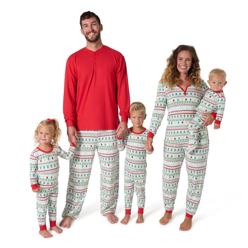 Holiday Family Pajamas Little and Big Kid Neutral Two Piece Pajamas