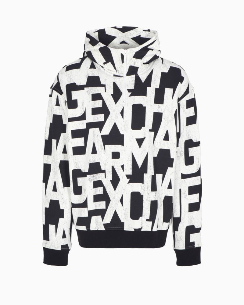 Men's Long Sleeve Logo Print Hoodie