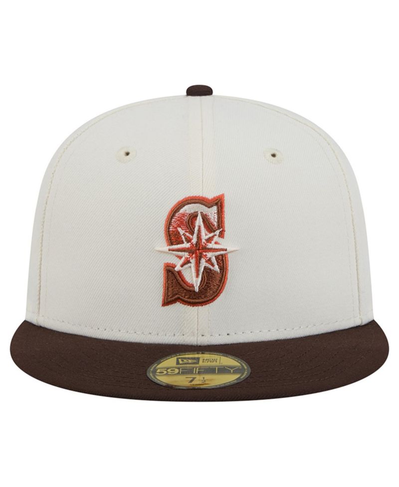 Men's Natural/Brown Seattle Mariners Pumpkin Spice 59FIFTY Fitted Hat