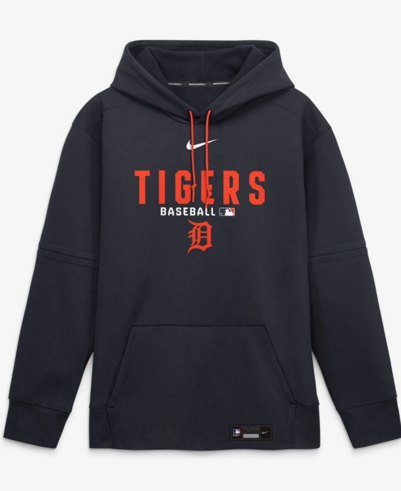 Men's Navy Detroit Tigers Authentic Collection Therma-FIT Hoodie
