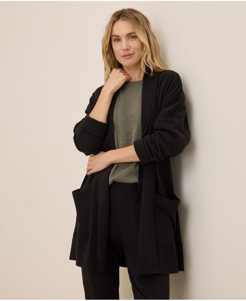Women's Organic Cotton Airplane Wrap Cardigan -