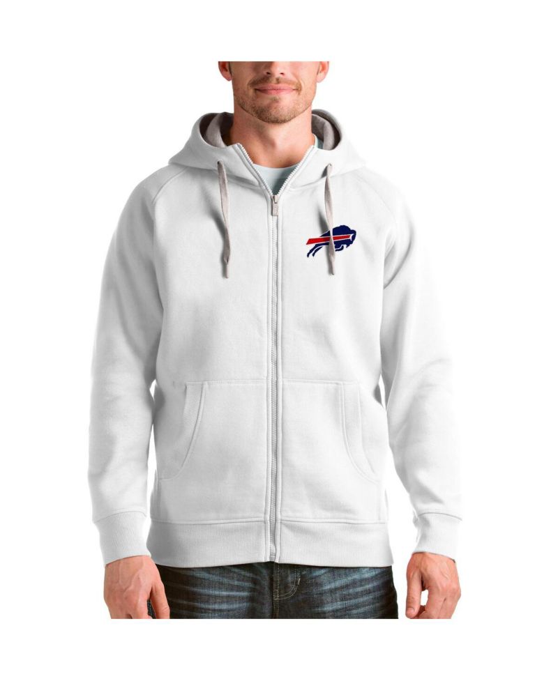 Men's White Buffalo Bills Victory Full-Zip Hoodie