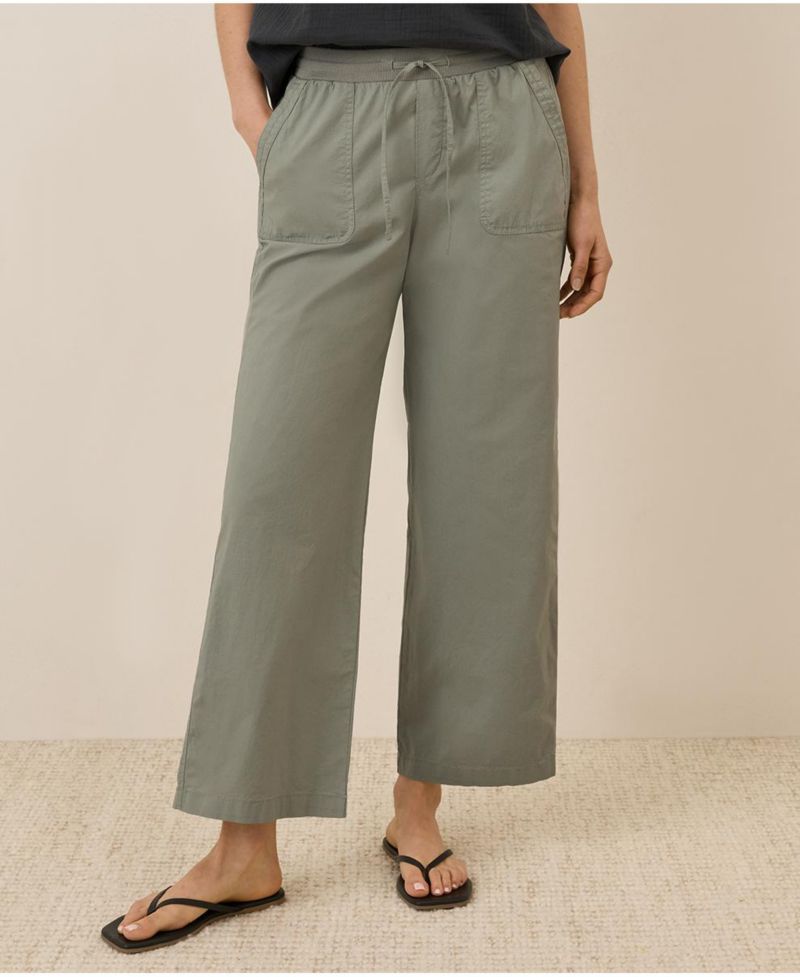 Women's Organic Cotton Monterey Poplin Wide Leg
