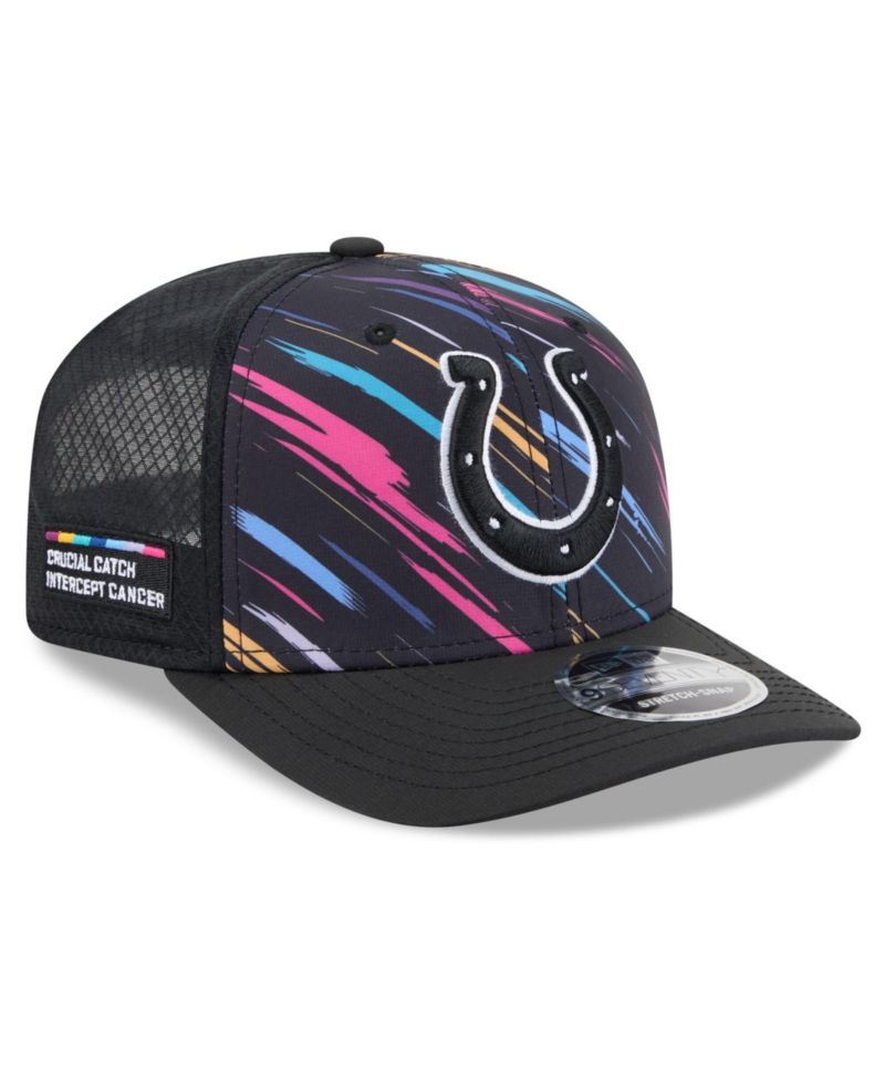 Men's Black Indianapolis Colts 2026 NFL Cruical Catch 9SEVENTY Adjustable Trucker Hat