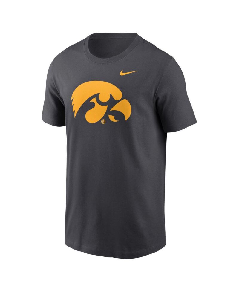 Men's Anthracite Iowa Hawkeyes Primetime Evergreen Logo T-Shirt