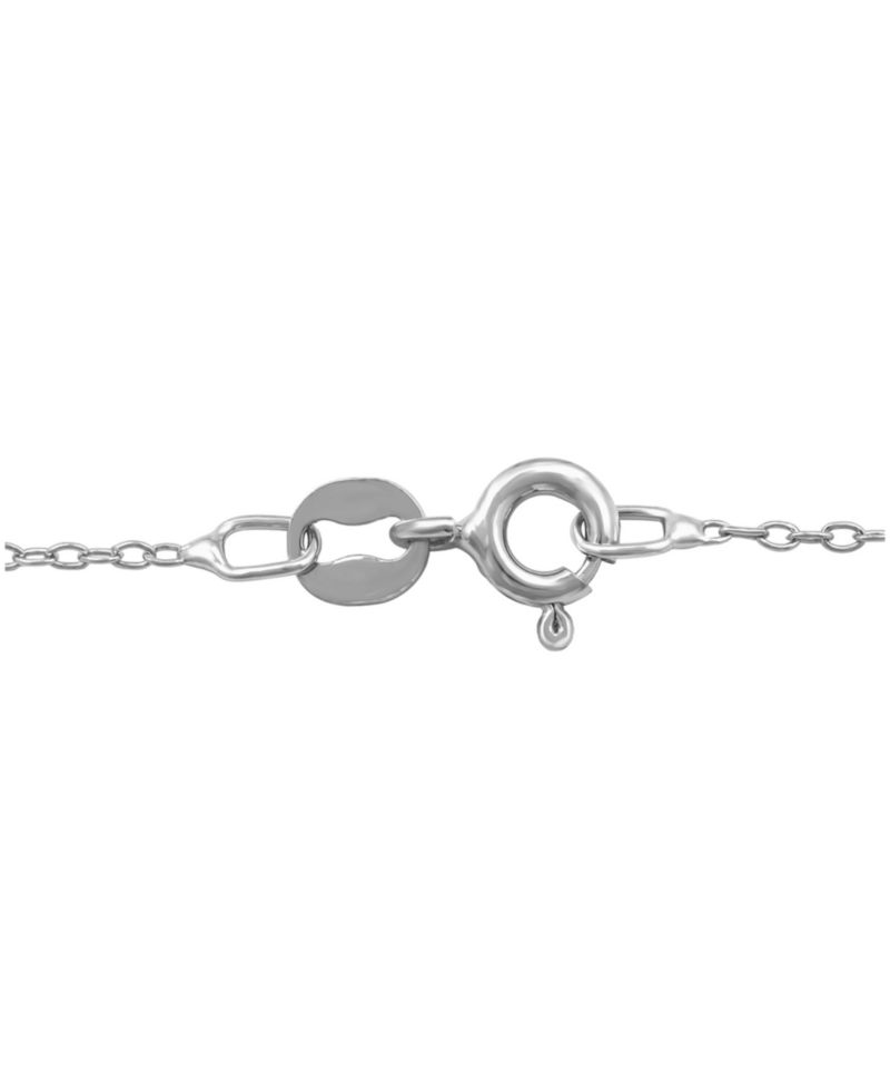 Diamond D Initial 18" Pendant Necklace (1/10 ct. t.w.) in Sterling Silver