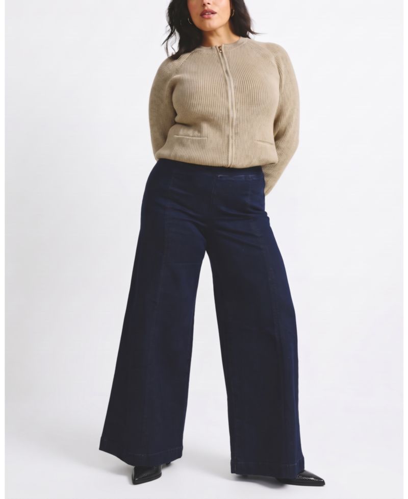 Plus Size Better Than Wool Zip Cardigan