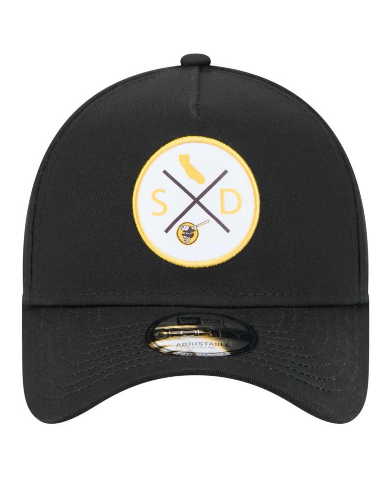 Men's Black San Diego Padres 9FORTY A-Frame Adjustable Hat