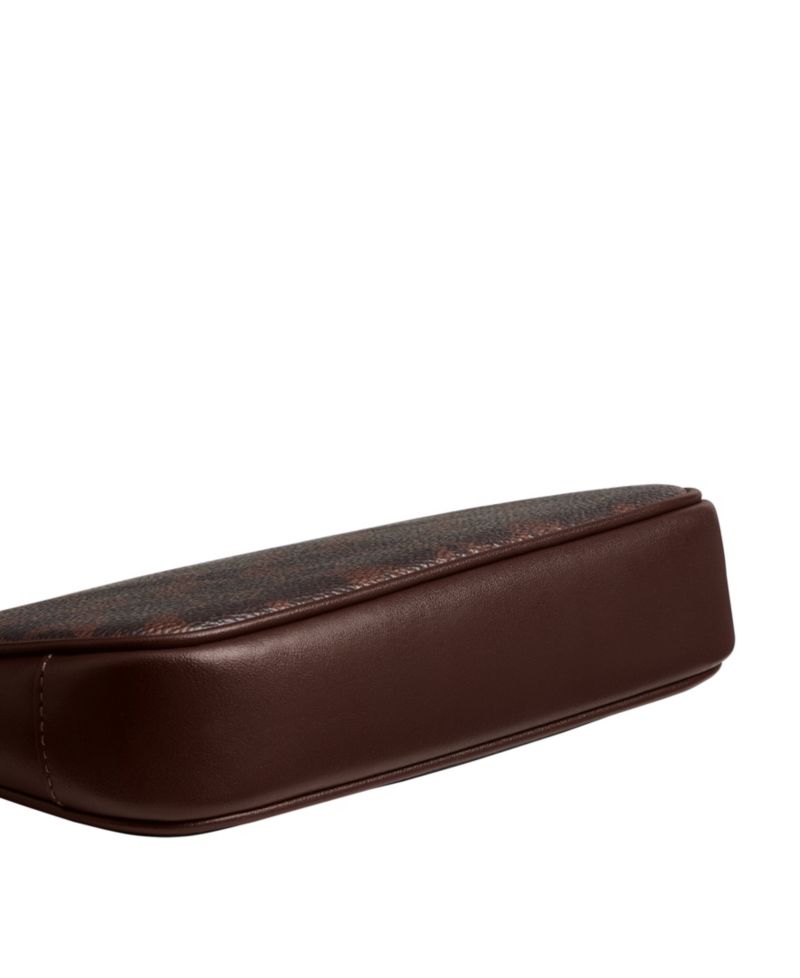 Plaza Mini Signature Canvas Slim Shoulder Bag 18