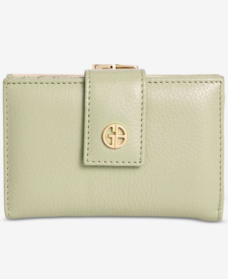 Softy Leather Framed Colorblock Wallet